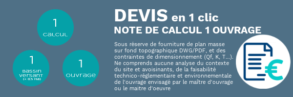 DEVIS ETUDE HYDRAULIQUE EAUX PLUVIALES